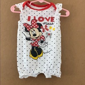 6-9 months Baby Girl Minnie Mouse Romper